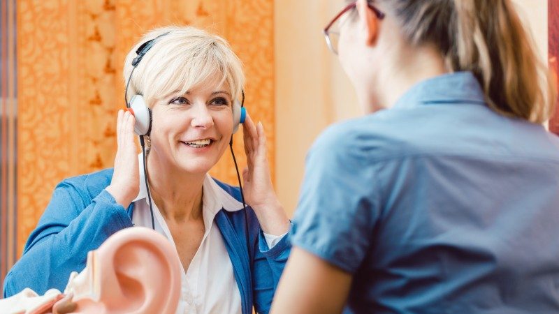 picture of hearing assessment in the mansfield hearing clinic